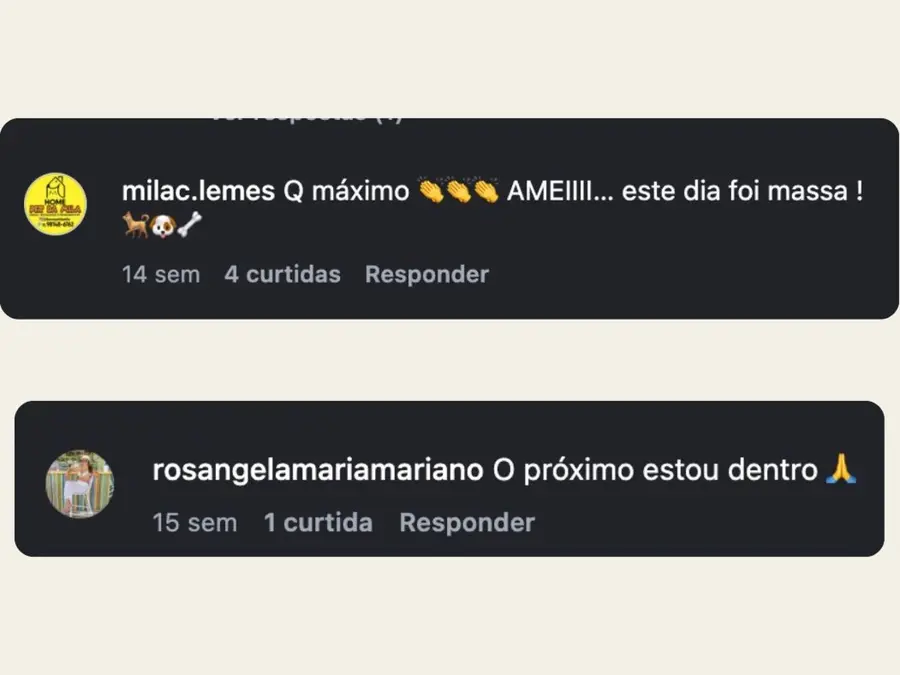 Depoimento da 1ª edição